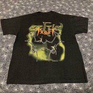 Celtic Frost Music Tour Shirt, Black Cotton Unisex Rock Band Tee 73